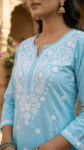 Handcrafted Chikankari Short Kurti