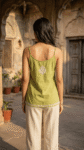 Handcrafted Sleeveless Chikankari Short Top (5)