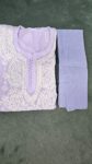 Lavender Chikankari Handcrafted Kurti with Free Spaghetti Inner (1)