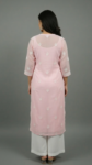 Pink Chikankari Handcrafted Kurti with Free Spaghetti Inner (1)