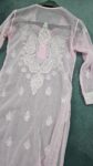 Pink Chikankari Handcrafted Kurti with Free Spaghetti Inner (1)