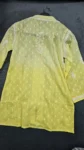 Yellow Chikankari Handcrafted Cotton short Top (2) (1)