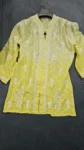 Yellow Chikankari Handcrafted Cotton short Top (2) (1)